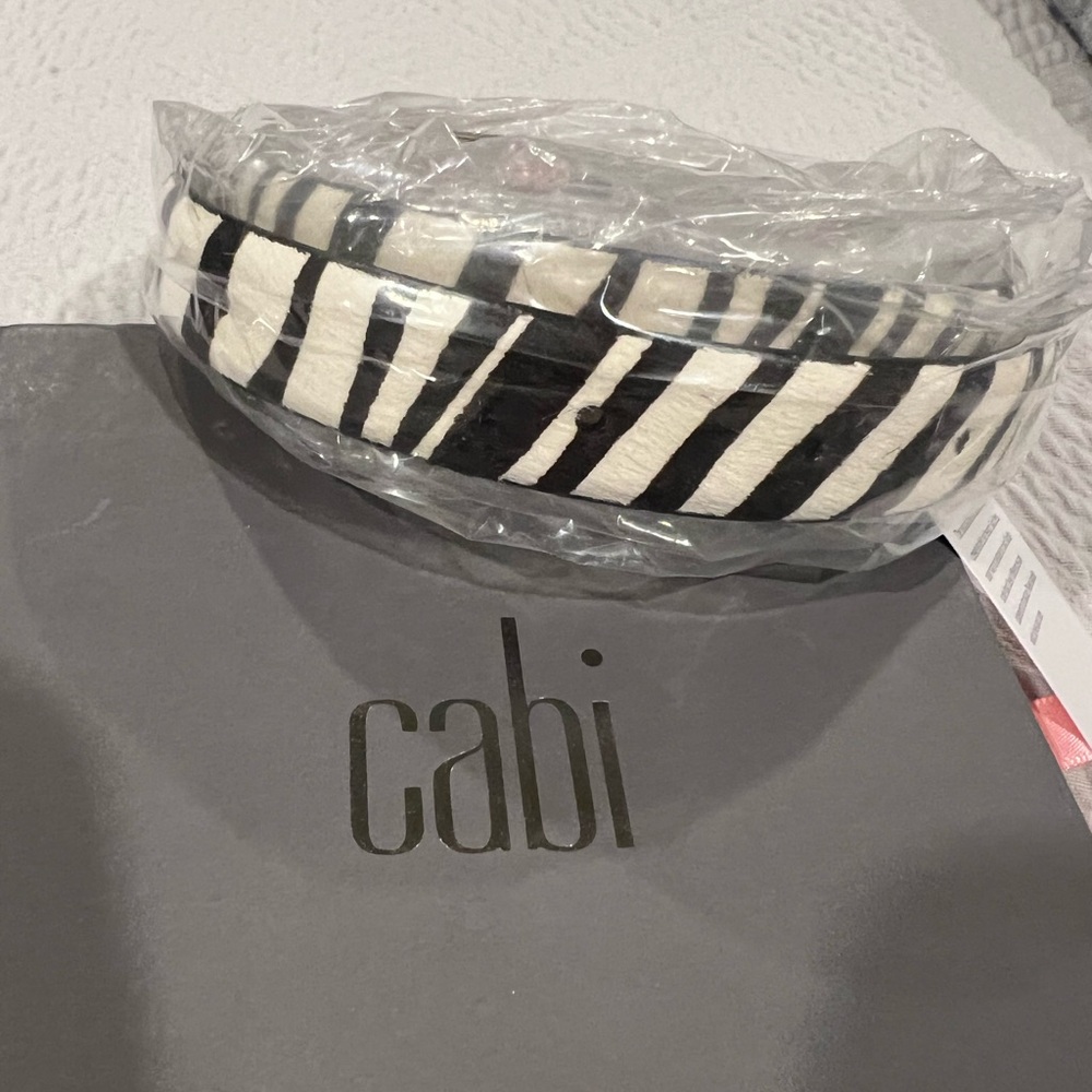 COPY - CAbi Zebra Print Belt L